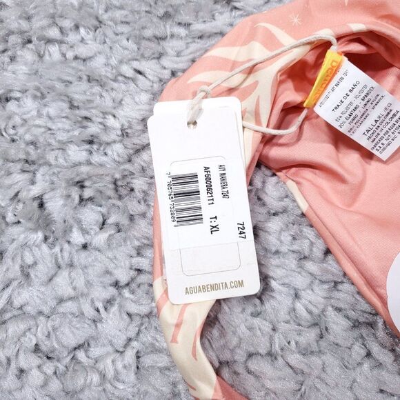 Agua Bendita Avy Maniera Bikini Swim Bottom Pink Yellow Sun Moon Size XL - Picture 6 of 7